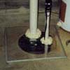 This picture shows the correct way Avanty Construction seals a sump pit.